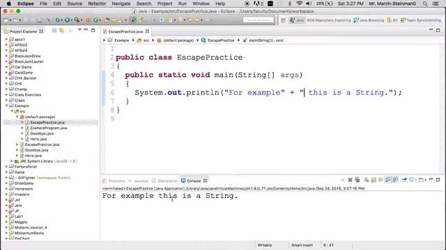 Escape Sequences and Print Statements смотреть онлайн