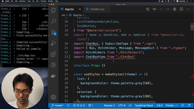 React+typescript入門 #20 続・コンポーネント分割 смотреть онлайн