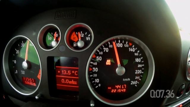 Audi TT 1.8T 180 : 0-100 km/h смотреть онлайн