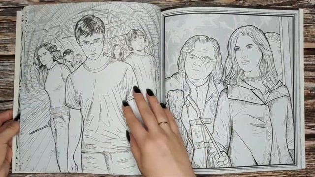 ОБЗОР раскраски HARRY POTTER. Раскраски антистресс. смотреть онлайн