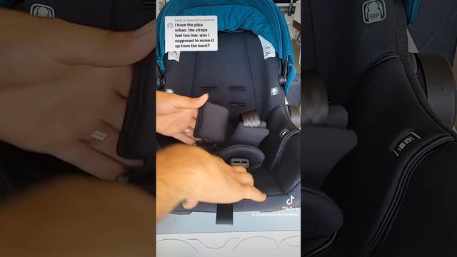 Nuna Pipa Urbn Infant Seat, Adjusting Shoulder Straps. смотреть онлайн