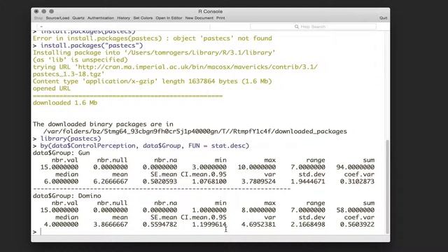 Statistics: Independent Samples t-test in R смотреть онлайн