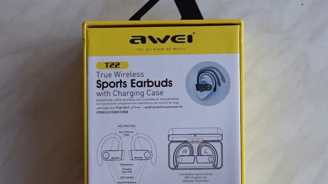 Беспроводный наушники Awei T22 с дужкой и кейс повер банк смотреть онлайн