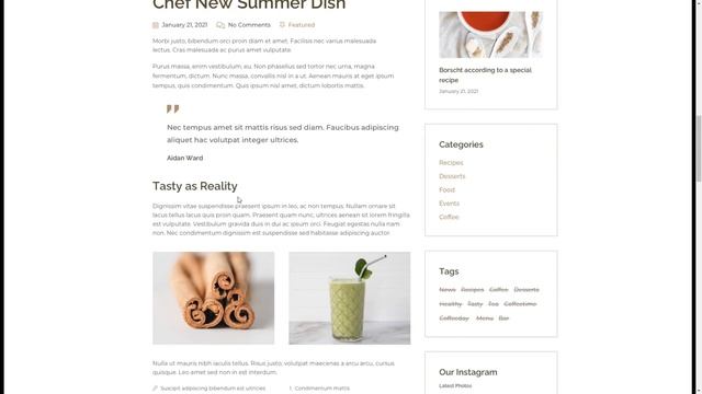 Cafert Cafe Template for Figma cafe coffee смотреть онлайн