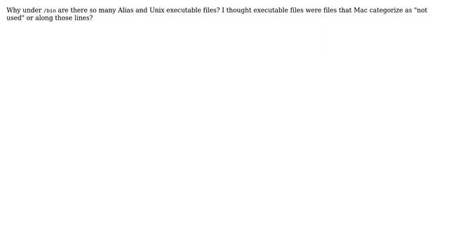 Apple: Why under /bin are there so many Unix executable files s смотреть онлайн