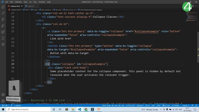 Bootstrap Tutorial In Hindi | Bootstrap 5 Collapse Tutorial In Hindi | Bootstrap 5 Tutorial In Hind смотреть онлайн