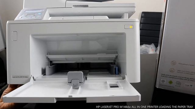 HP LASERJET PRO M148dw ALL IN ONE PRINTER LOADING THE PAPER TRAY смотреть онлайн