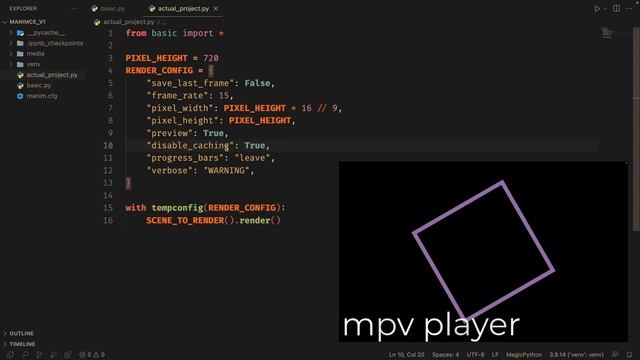 The best tool to develop with Manim смотреть онлайн