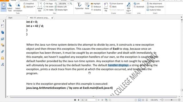 LECTURE#6:uncaught exception смотреть онлайн