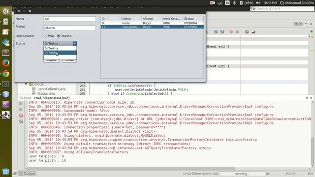 CRUD Java Desktop Hibernate 4 - sesi 14 update data ui смотреть онлайн