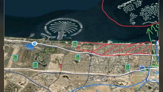 Районы Дубая на карте смотреть онлайн