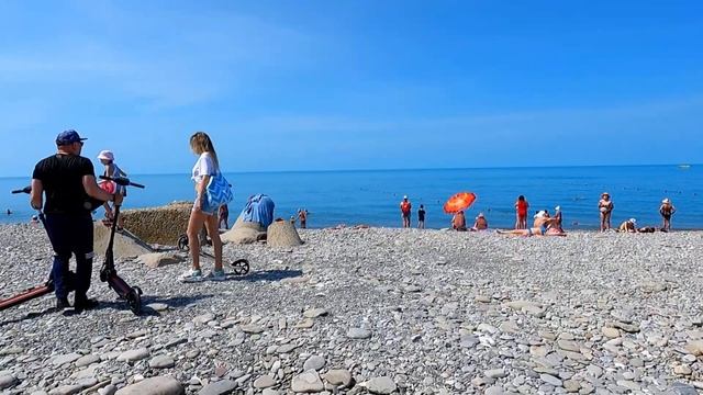 Пляж "Багратион" в июне 2022г. ?ЛАЗАРЕВСКОЕ СЕГОДНЯ?СОЧИ. смотреть онлайн