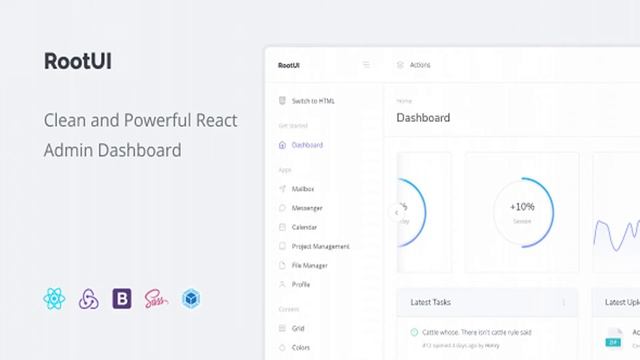 RootUI - React Admin Dashboard | Themeforest Website Templates and Themes смотреть онлайн