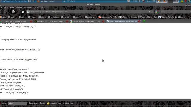dork sql dump смотреть онлайн