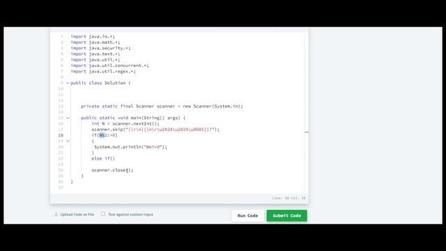 3 : Java If-Else | HackerRank Java Solution | English Explanation смотреть онлайн