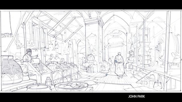 Improve Your Environment Concept Art Sketching - Learning from John Park смотреть онлайн