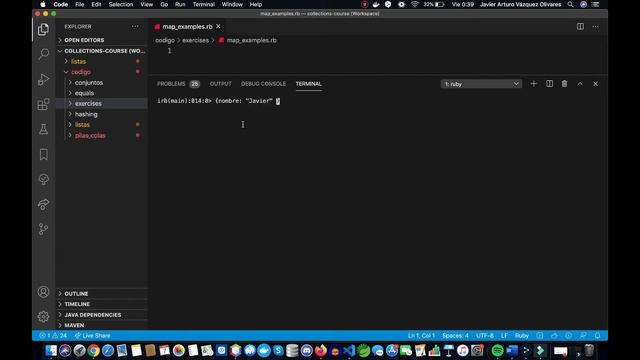 Método map en Ruby смотреть онлайн