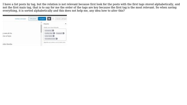 Wordpress: Do not change the order of the tags in the editor смотреть онлайн