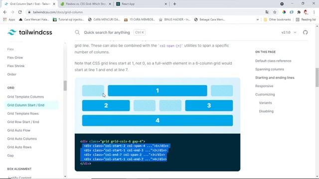 Tutorial React Tailwind - 06 Flexbox & Grid Pada Tailwind CSS #2 смотреть онлайн