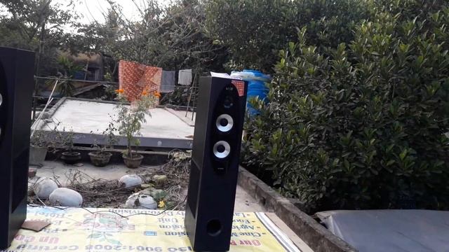Mini Jbl/ F&d t60x out door sound test/ Best tower speaker смотреть онлайн