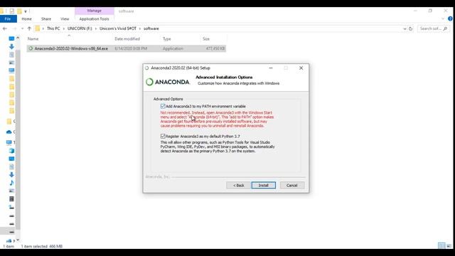 Anaconda installation For Windows, 64-Bit , Python 3.7 смотреть онлайн