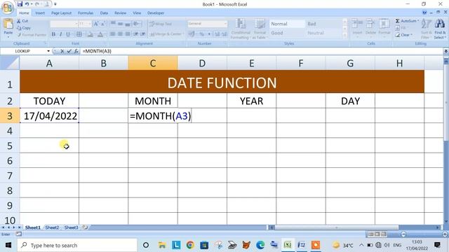 DATE FUNCTION TODAY,MONTH,YEAR,DAY OF EXCEL ,EXCEL 2003, EXCEL 2007, EXCEL 2008, EXCEL 2010 смотреть онлайн