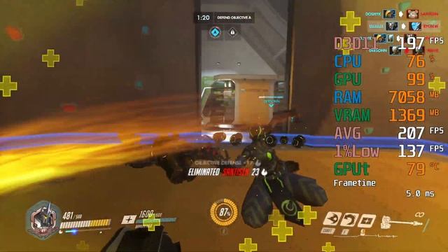 GeForce GTX 770 -- Intel Core i5-6600K -- Overwatch FPS Test смотреть онлайн