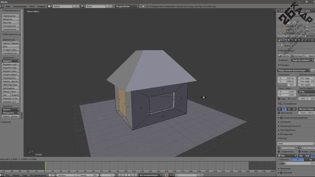 [Демо. Экзамен] [05] Работа с режимом редактирования в Blender смотреть онлайн