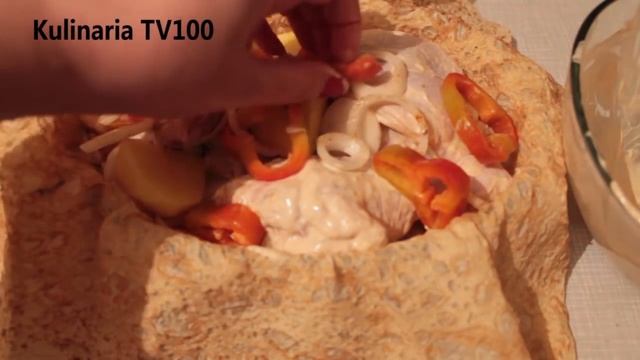Курица в Лаваше в Духовке смотреть онлайн
