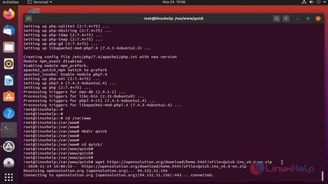 How to install Quick CMS on Ubuntu 20.4.1 смотреть онлайн