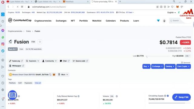 How to add Fusion FSN Mainnet wallet to Metamask Wallet | FSN Token смотреть онлайн