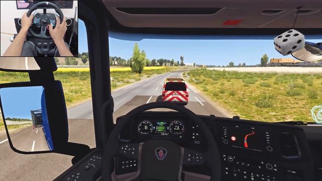 50-tonne Oversized Construction Staircase | Euro Truck Simulator 2 | Logitech g29 gameplay смотреть онлайн