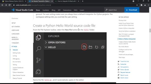Installing Python And VS Code смотреть онлайн