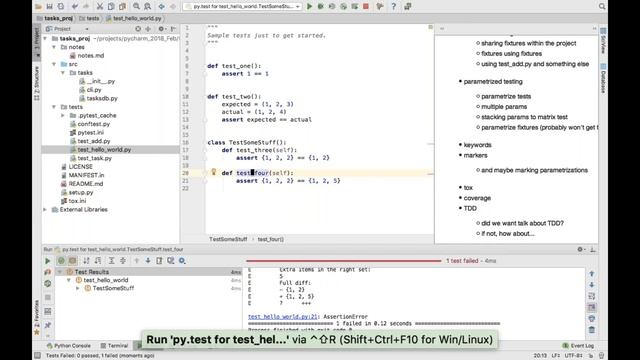 Productive pytest with PyCharm смотреть онлайн