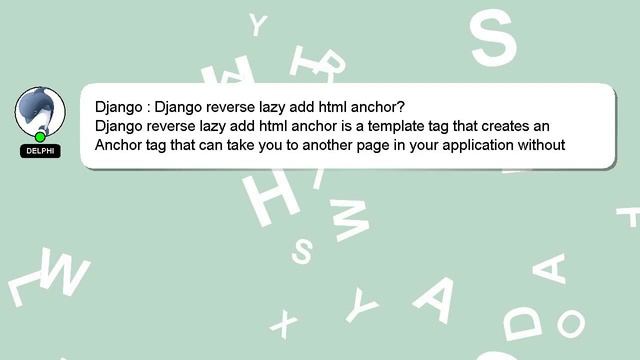 Django : Django reverse lazy add html anchor? смотреть онлайн