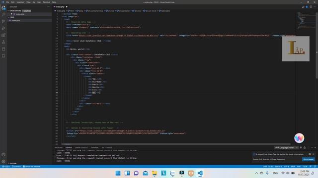 PHP Ajax and jQuery Bootstrap create database size and file directory | lesson 1 смотреть онлайн