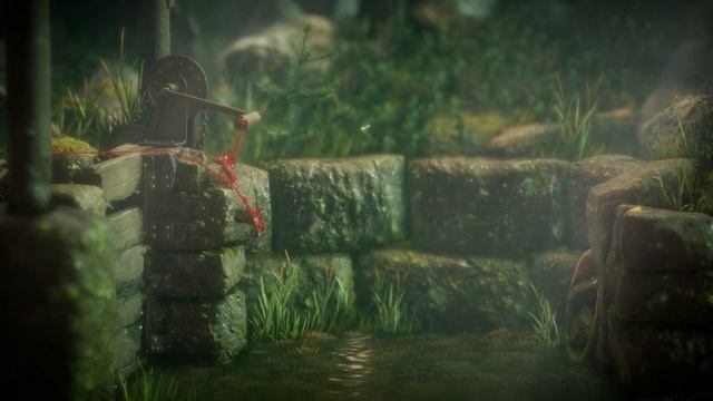 How to cross over the water on log (Berry Mire Level) - Unravel Game смотреть онлайн
