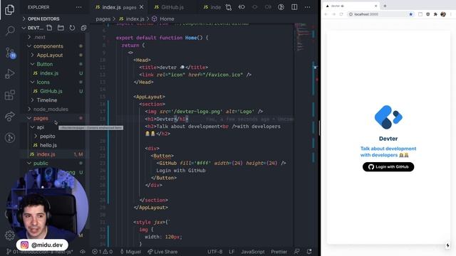 NextJS: Login en GitHub con Firebase y más Styled JSX смотреть онлайн