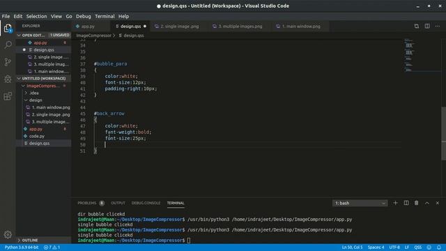8. PyQT5 - QLabel - RichText - adding back arrow icon for navigation | Python | Hindi смотреть онлайн