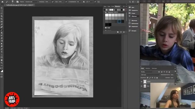 ШИМА ДОРИСУЙ! Дорисовываю работу подписчика с комментариями РИСУНОК ДО / ПОСЛЕ смотреть онлайн