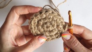 Простая корзина из джута крючком | Вяжем дно корзины | Идеальный круг крючком | Ч 1