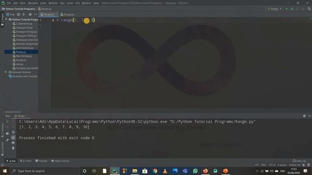 13 - PYTHON TUTORIAL SERIES (CODE-DECODE) | RANGE( ) FUNCTION IN PYTHON смотреть онлайн