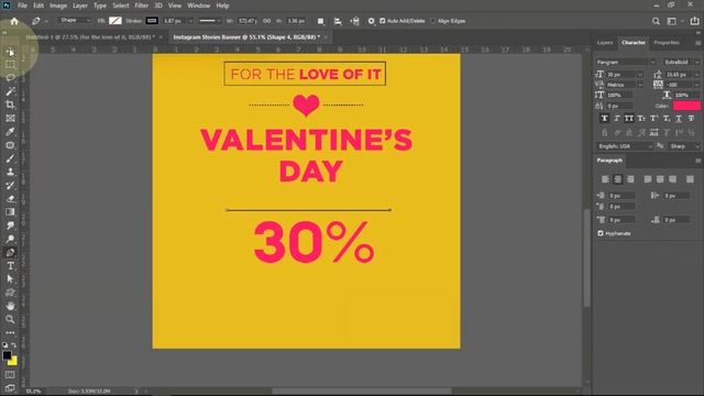 Instagram stories banner | How to design banner in Adobe Photoshop cc смотреть онлайн