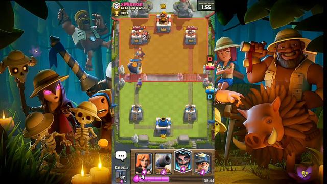 Clash royale / Почти 11 арена / кор гиг + шахтёр смотреть онлайн