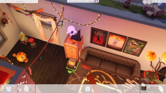 Квартира для Хэллоуина ? Строительство Симс 4 | No CC | The Sims 4: Speed Build