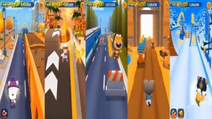 Talking Tom Gold Run Witch Angela VS Skater Angela IRON BEN FootballTom Astronaut Tom VS the Raccoo