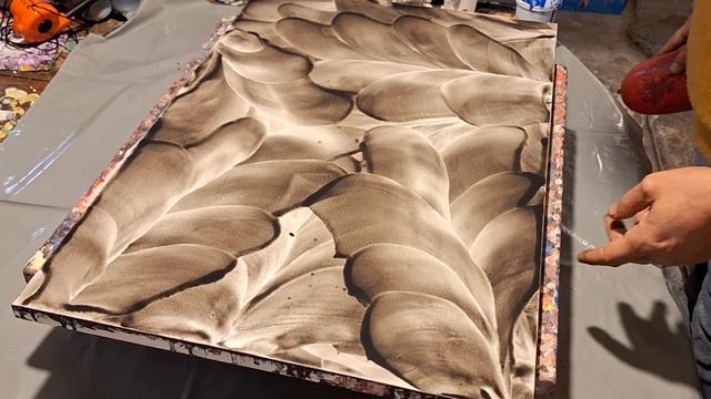 ARTE FLUIDO MÁGICO ✨️🎨 PINTANDO ABSTRACTOS CON UN GLOBO 🎈 ARTE Y TERAPIA ⚫️🔴