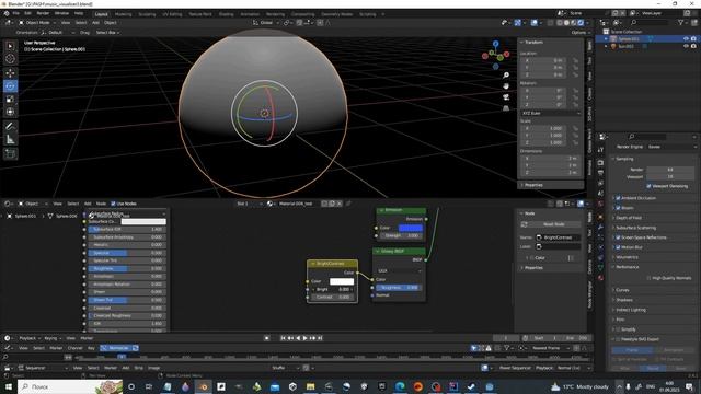 Blender 3d Fresnel Node - Glass, Hologram, Shiny surfaces смотреть онлайн