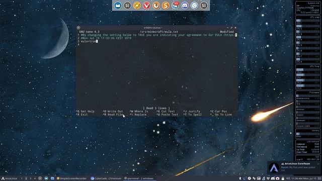 ArcoLinux : 1026 setting up the official minecraft server on any Arch Linux based system смотреть онлайн